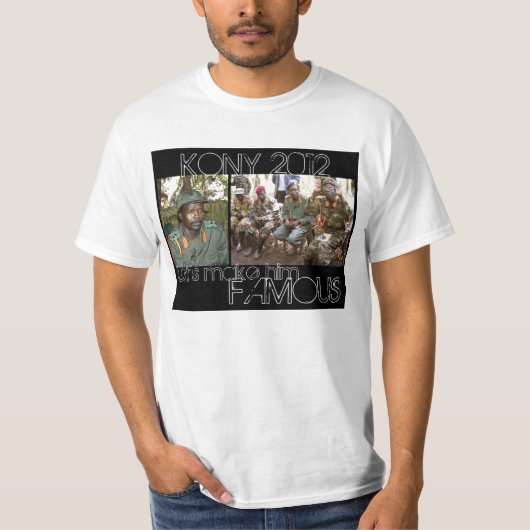 KONY 2012年-有名なBlk Tシャツ (正面)