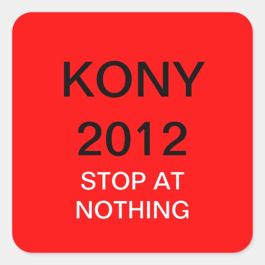 KONY 2012 スクエアシール (正面)