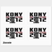 Kony 2012 – 無ストップ値です 長方形シール (シート)