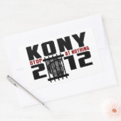 Kony 2012 – 無ストップ値です 長方形シール (封筒)