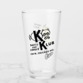 KOO KOO KLUB，シカゴ，イリノイ タンブラーグラス (正面)