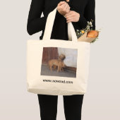 Koocheeの子犬のトートバック ラージトートバッグ (正面(商品))