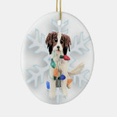 Kooikerhondjeクリスマス装飾 セラミックオーナメント (右)