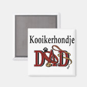 Kooikerhondjeパパギフト マグネット (正面/裏面)