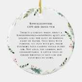 Kooikerhondje水彩犬 | モノグラム セラミックオーナメント (裏面)