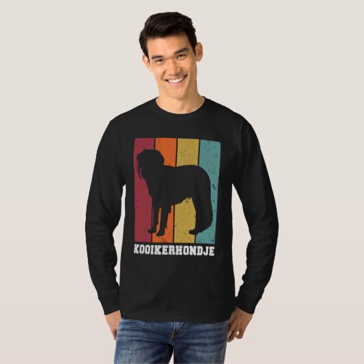 Kooikerhondje Vintage  2 Tシャツ (正面フル)