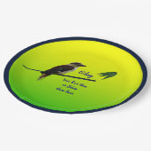 Kookaburra Australia Dayパーティー9"テキストの追加 ペーパープレート (アングル)