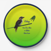 Kookaburra Australia Dayパーティー9"テキストの追加 ペーパープレート (正面)