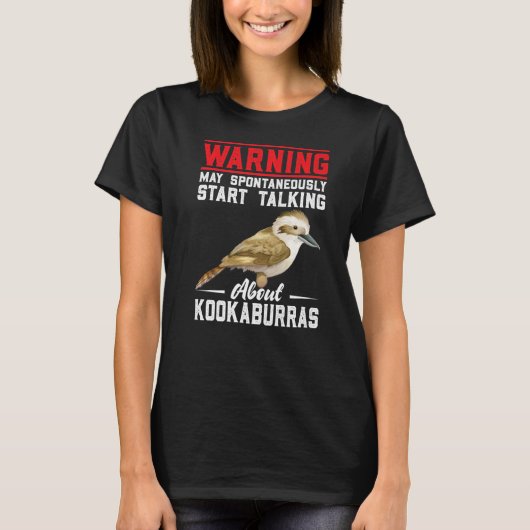 Kookaburra Australian Bird Watcher笑い鳥F Tシャツ (正面)