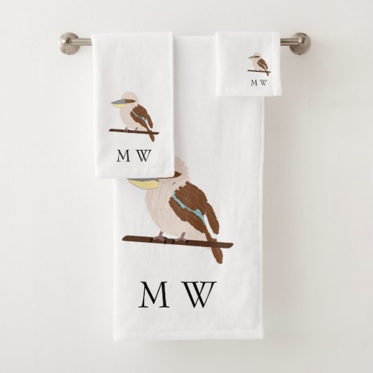 Kookaburra Design Monogrammed バスタオルセット (インサイチュ)