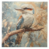Kookaburra in a Tree Watercolor タイル (正面)