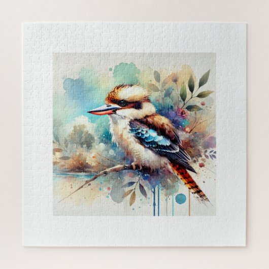 Kookaburra in Light 230824AREF128 - Watercolor ジグソーパズル (縦)