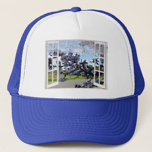 Kookaburra In My Window Hat キャップ (正面)