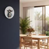 Kookaburra on a Branch、カスタム ラウンド壁時計