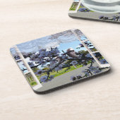 Kookaburras In My Window, Coaster Set コースター (左側)