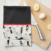 Kooky黒猫 キッチンタオル (四つ折り)