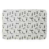 Kooky黒猫 バスマット (正面)