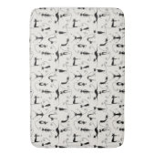 Kooky黒猫 バスマット (正面縦)