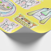 Kooky Cats and Odd Dogs Wrapping 転が紙 ラッピングペーパー (角)