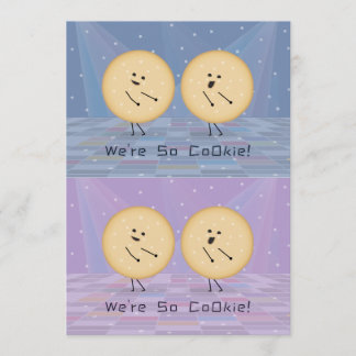 Kooky Cookies Cuttable Valentine Cards Purple Blue サンキューカード