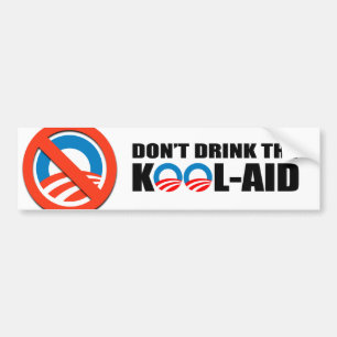 KOOL-AIDを飲まないで下さい バンパーステッカー