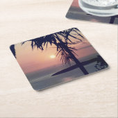 Koolanの日の出 スクエアペーパーコースター (アングル)