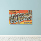 Koomo, Indiana – 大文字場面 キャンバスプリント (インサイチュ (ウッドフロア))