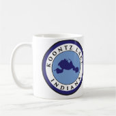 Koontz湖、インディアナ コーヒーマグカップ (左)