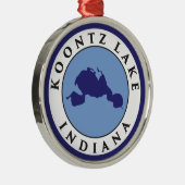 Koontz湖、インディアナ メタルオーナメント (右)