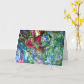 Koopa著"無題の#4"挨拶状カメ カード (黄色い花)