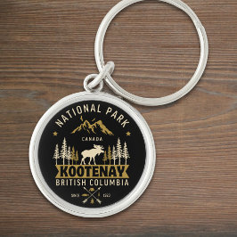 Kootenay National Park Canada Vintage Landscape キーホルダー