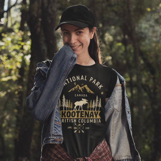 Kootenay National Park Canada Vintage Landscape Tシャツ