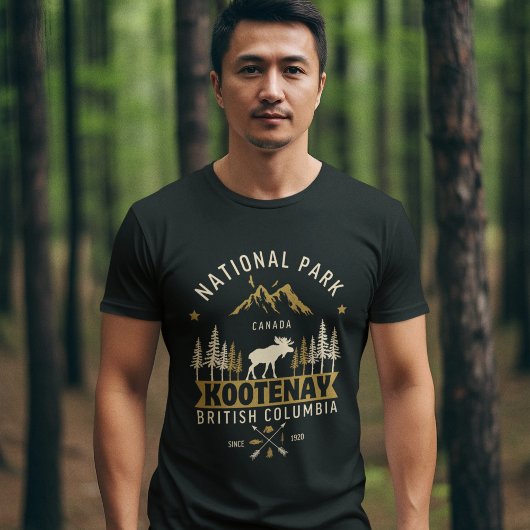 Kootenay National Park Canada Vintage Landscape Tシャツ