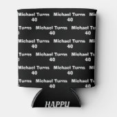 Koozieへの40歳の誕生日パーソナライズされた贈り 缶クーラー (正面)