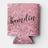 Koozieパーソナライズされた Canホルダーバラ金ゴールドグリッター 缶クーラー (正面)