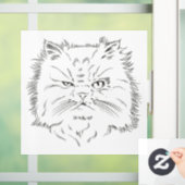 Kopfzeichnung einer Perserkatze ウィンドウサイン (ホーム)