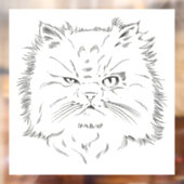 Kopfzeichnung einer Perserkatze ウィンドウサイン (シート2)
