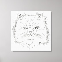 Kopfzeichnung einer Perserkatze