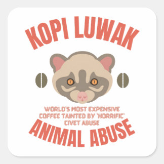 Kopi Luwak Animal Abus - Luwak Coffee スクエアシール