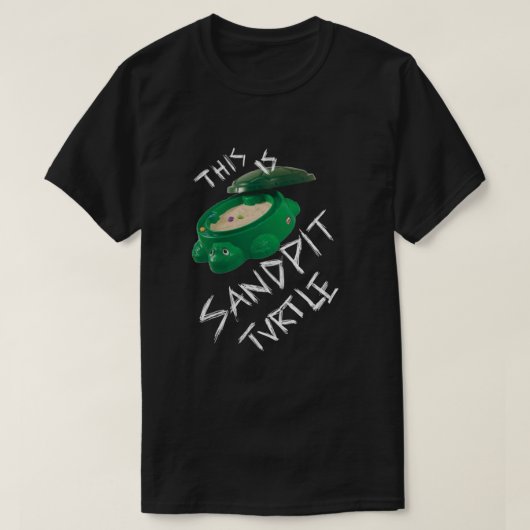 Kopie von This is Sandpit Turtle - bmthミーム- whi Tシャツ (デザイン正面)