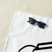 Koptelefoon voor muziek app, radio of mp3 luiteren ビーチタオル (インサイチュ)