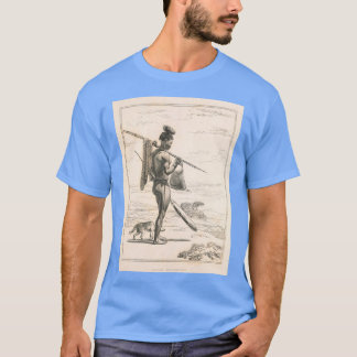 Korah Hottentot男性の本からスケッチのレプレンス Tシャツ