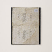 Koranはアラビア語1537年で印刷しました(紙のインク) ジグソーパズル (縦)