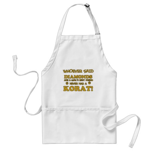 Korat猫の品種デザイン スタンダードエプロン (正面)