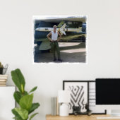 Korat AFB Thailand 1968 F-105プリント ポスター (ホームオフィス)