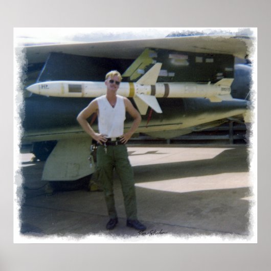 Korat AFB Thailand 1968 F-105プリント ポスター (正面)