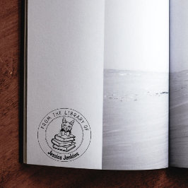 Korat Cat図書室の書籍 ラバースタンプ