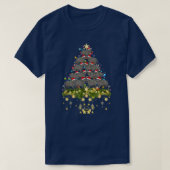 Korat Cat Christmas Tree Lights Funny Xmas Lover  Tシャツ (デザイン正面)