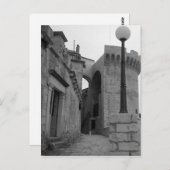 Korculaのストーン建物 ポストカード (正面/裏面)