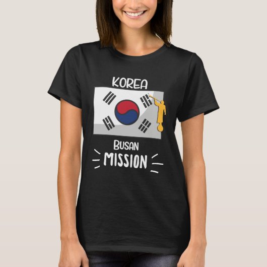 Korea Busan Mormon LDS Mission Missionary Tシャツ (正面)